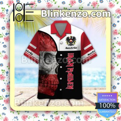 Iron Maiden Austria Legacy of the Beast World Tour 2022 Summer Beach Shirt a