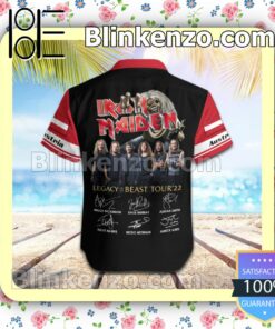 Iron Maiden Austria Legacy of the Beast World Tour 2022 Summer Beach Shirt b