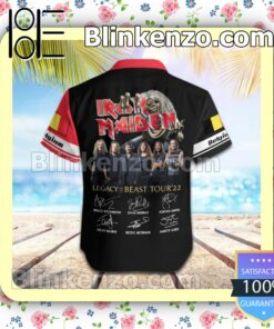Iron Maiden Belgium Legacy of the Beast World Tour 2022 Summer Beach Shirt b