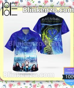 Iron Maiden Brave New World (2000) Casual Button Down Shirts