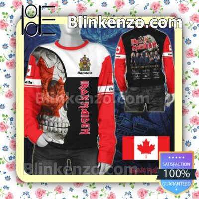 Iron Maiden Canada Legacy of the Beast World Tour 2022 Hoodies Pullover b