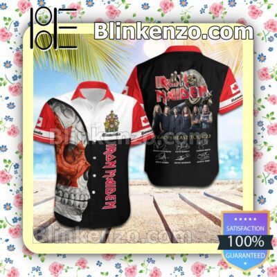 Iron Maiden Canada Legacy of the Beast World Tour 2022 Summer Beach Shirt