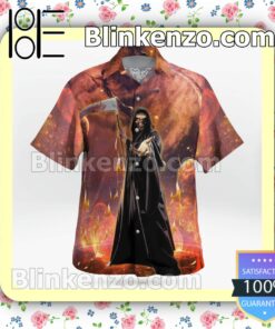 Iron Maiden Dance Of Death (2003) Casual Button Down Shirts b