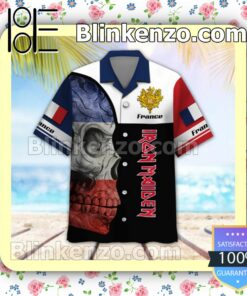 Iron Maiden France Legacy of the Beast World Tour 2022 Summer Beach Shirt a