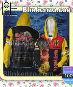 Iron Maiden Germany Legacy of the Beast World Tour 2022 Hoodies Pullover a