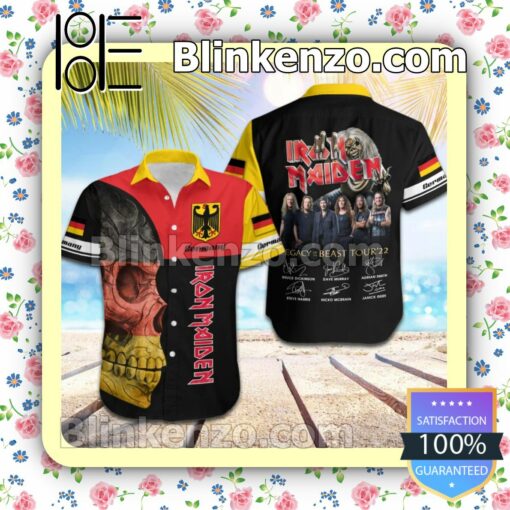 Iron Maiden Germany Legacy of the Beast World Tour 2022 Summer Beach Shirt