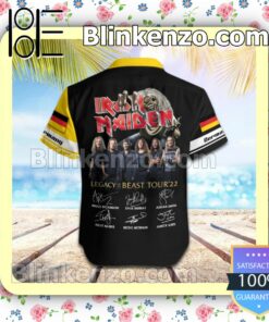 Iron Maiden Germany Legacy of the Beast World Tour 2022 Summer Beach Shirt b