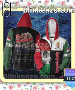 Iron Maiden Hungary Legacy of the Beast World Tour 2022 Hoodies Pullover a