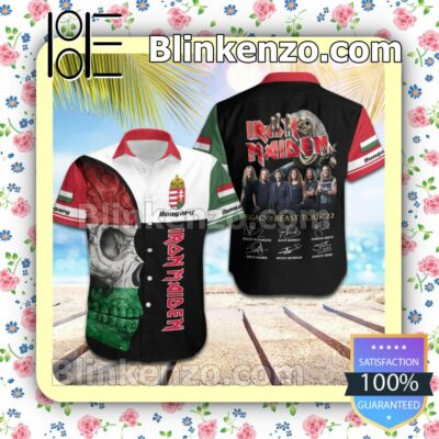 Iron Maiden Hungary Legacy of the Beast World Tour 2022 Summer Beach Shirt