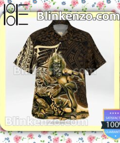 Iron Maiden Killers Tribal Casual Button Down Shirts b