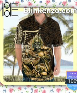 Iron Maiden Killers Tribal Casual Button Down Shirts c