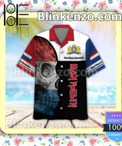 Iron Maiden Netherlands Legacy of the Beast World Tour 2022 Summer Beach Shirt a