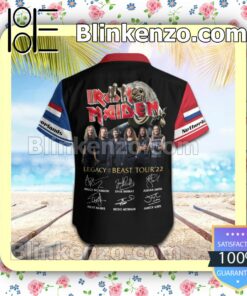 Iron Maiden Netherlands Legacy of the Beast World Tour 2022 Summer Beach Shirt b