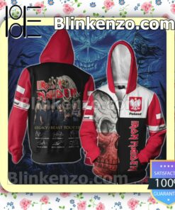 Iron Maiden Poland Legacy of the Beast World Tour 2022 Hoodies Pullover a