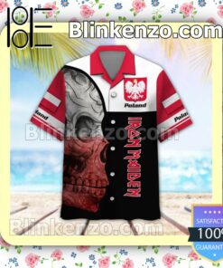 Iron Maiden Poland Legacy of the Beast World Tour 2022 Summer Beach Shirt a