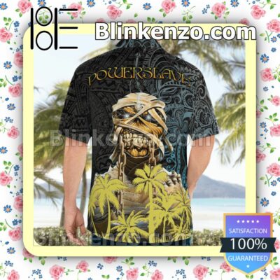Iron Maiden Powerslave (1984) Casual Button Down Shirts a