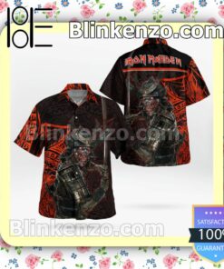 Iron Maiden Senjutsu (2021) Tribal Casual Button Down Shirts