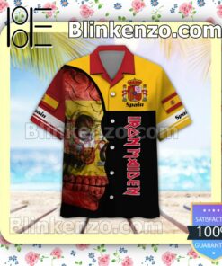 Iron Maiden Spain Legacy of the Beast World Tour 2022 Summer Beach Shirt a