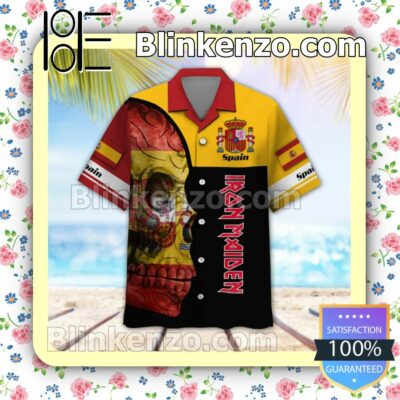 Iron Maiden Spain Legacy of the Beast World Tour 2022 Summer Beach Shirt a