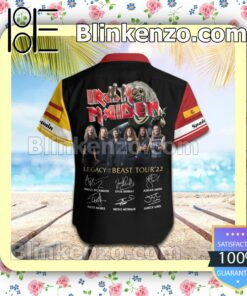 Iron Maiden Spain Legacy of the Beast World Tour 2022 Summer Beach Shirt b