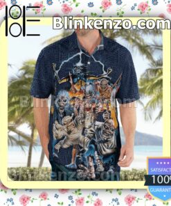 Iron Maiden Special Fan Heavy Mental New Tribal Casual Button Down Shirts c