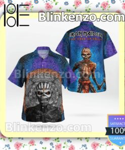 Iron Maiden The Book Of Souls (2015) Casual Button Down Shirts