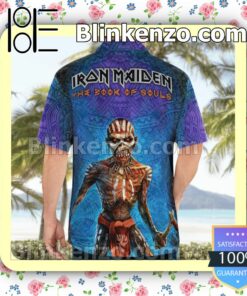 Iron Maiden The Book Of Souls (2015) Casual Button Down Shirts a