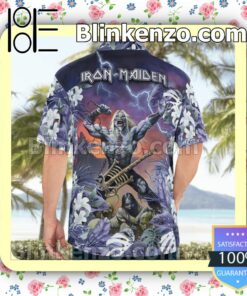 Iron Maiden The Most Metal Ever Casual Button Down Shirts a