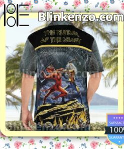 Iron Maiden The Number Of The Beast (1982) Casual Button Down Shirts a