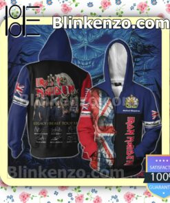 Iron Maiden United Kingdom Legacy of the Beast World Tour 2022 Hoodies Pullover a