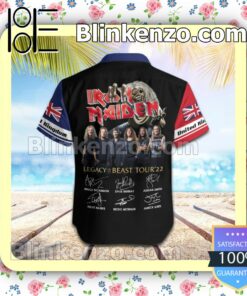 Iron Maiden United Kingdom Legacy of the Beast World Tour 2022 Summer Beach Shirt b