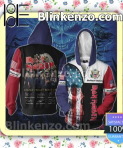 Iron Maiden United States Legacy of the Beast World Tour 2022 Hoodies Pullover a