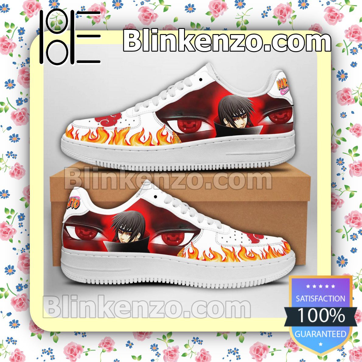 Best Gift Itachi Eyes Naruto Anime Nike Air Force Sneakers