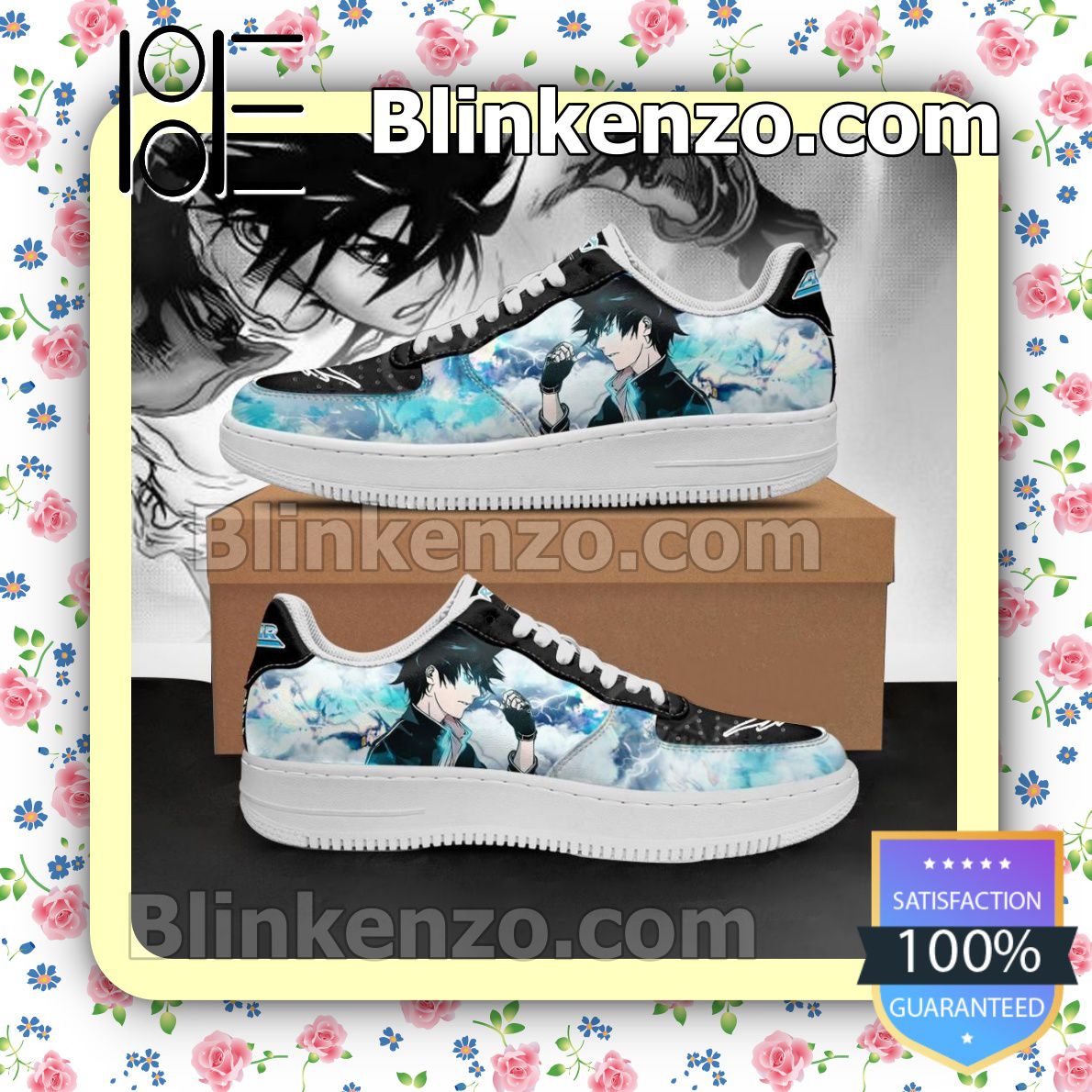 3D Itsuki Minami Air Gear Anime Nike Air Force Sneakers