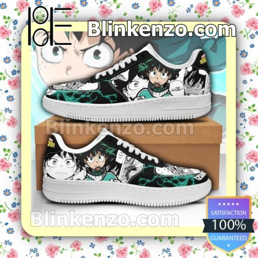 Izuku Midoriya Deku My Hero Academia Anime Nike Air Force Sneakers