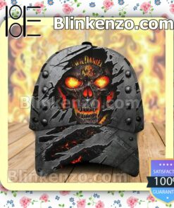 Jack Daniels Skull Fire Torn Ripped Baseball Caps Gift For Boyfriend