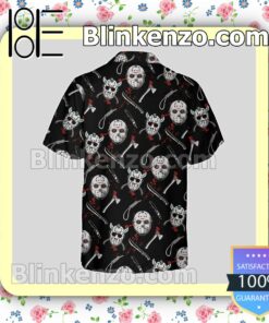 Jason Voorhees Mask And Tool Halloween Short Sleeve Shirts a