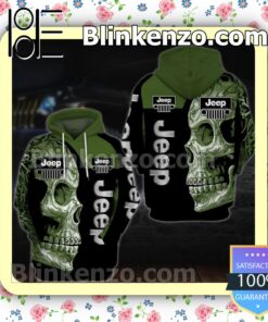 Jeep Skull Black And Green Custom Womens Hoodie