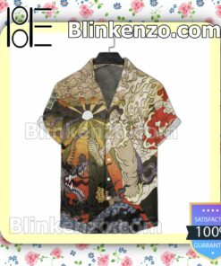 Kaido Và Luffy Gear 5 One Piece Ukiyoe Short Sleeve Shirts