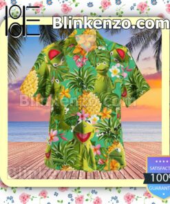 Kermit The Frog The Muppet Tropical Pineapple Beach Shirt