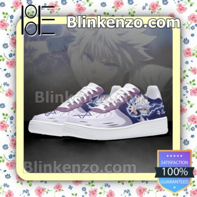 Killua Zoldyck Hunter X Hunter Anime Nike Air Force Sneakers b