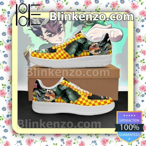 Koichi Hirose JoJo Anime Nike Air Force Sneakers