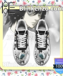 L Lawliet Death Note Anime Nike Air Force Sneakers a