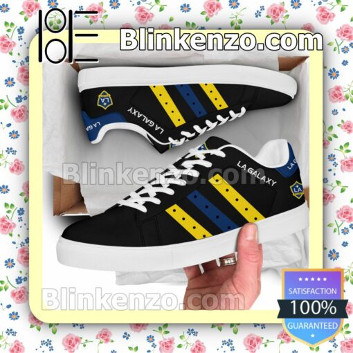 LA Galaxy Logo Print Low Top Shoes a