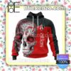 LIGA MX Atlas F.C Sugar Skull For Dia De Muertos Customized Name Number Tee Hooded Sweatshirt