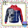 LIGA MX Cruz Azul Sugar Skull For Dia De Muertos Customized Name Number Tee Hooded Sweatshirt
