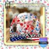 Labrador Retriever American Flag Classic Caps