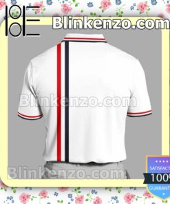 Lacoste Black And Red Stripes White Custom Polo Shirt a