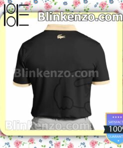 Lacoste Logo Print Black Basic Custom Polo Shirt a