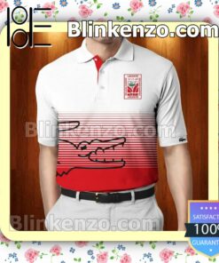 Lacoste Logo Print White And Red Custom Polo Shirt